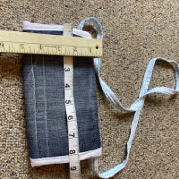 Hand Sewing Crossbody Denim Wallet - Picture 4 of 5